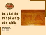 Lưu ý khi chọn mua gỗ ván ép công nghiệp